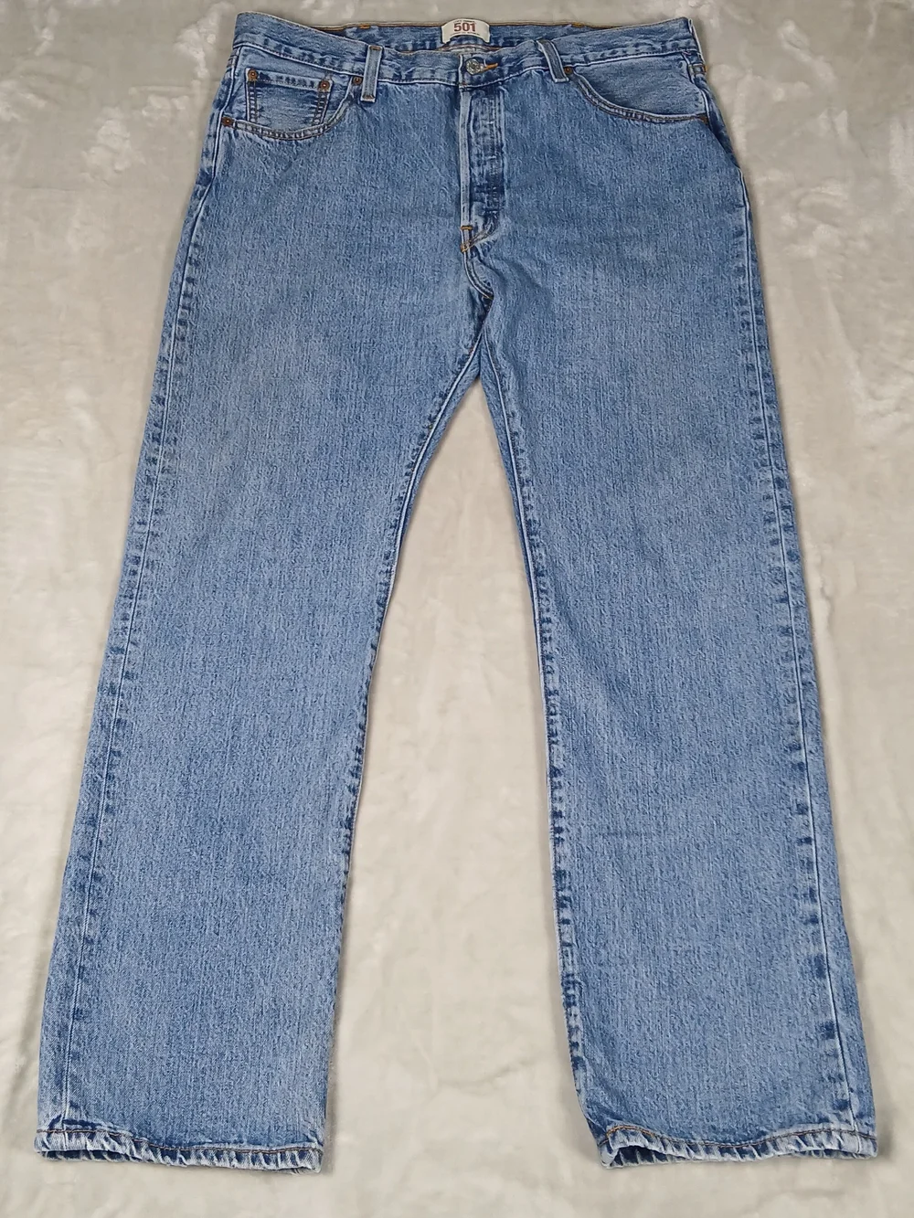 Levi's 501 Jeans 40x32 Men's Tagged 40x34 Straight Leg Button Fly